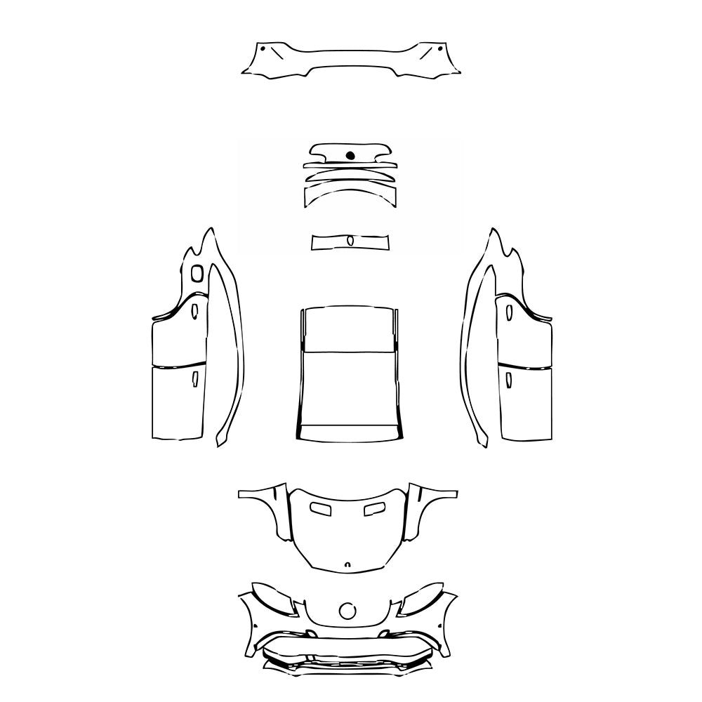 Pre-Cut PPF Mercedes-Benz GLE GLE Coupe AMG GLE 63 2017 - PPF-Kits