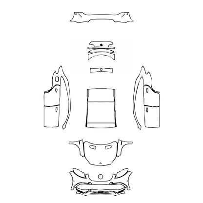 Pre-Cut PPF Mercedes-Benz GLE GLE Coupe AMG GLE 63 2017 - PPF-Kits