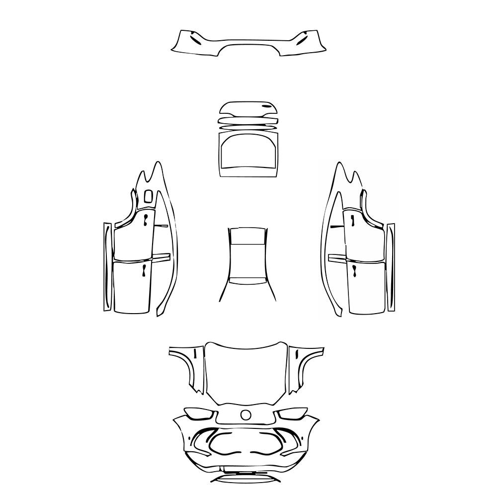 Pre-Cut PPF Mercedes-Benz GLE GLE Coupe AMG GLE 63 S 2023 - PPF-Kits