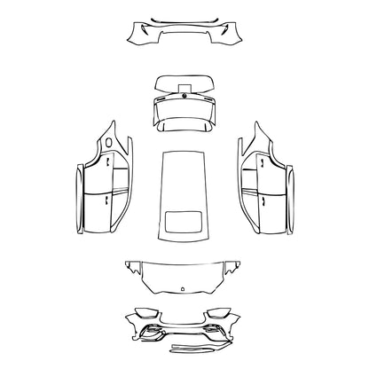 Pre-Cut PPF Mercedes-Benz GLE GLE SUV AMG GLE 53 2022 - PPF-Kits
