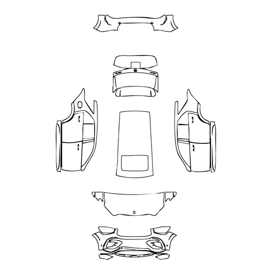 Pre-Cut PPF Mercedes-Benz GLE GLE SUV AMG GLE 53 2024 - PPF-Kits
