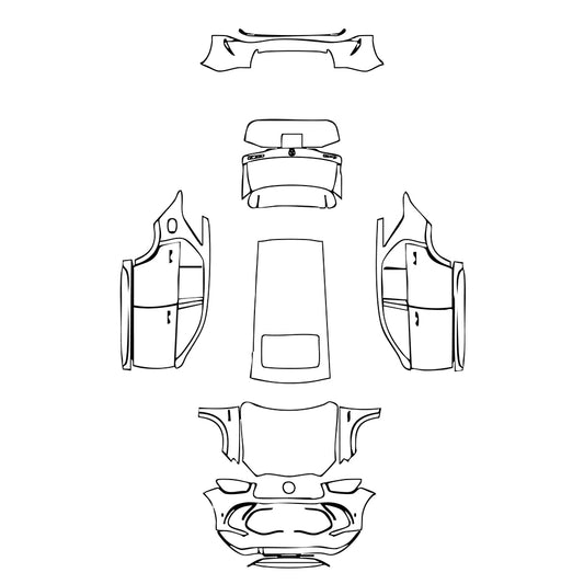 Pre-Cut PPF Mercedes-Benz GLE GLE SUV AMG GLE 63 S 2024 - PPF-Kits