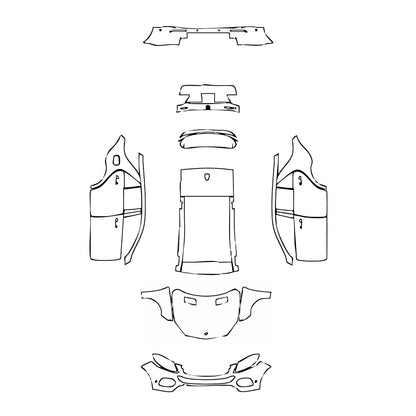Pre-Cut PPF Mercedes-Benz GLE GLE SUV Base 2018 - PPF-Kits