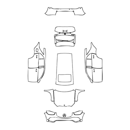 Pre-Cut PPF Mercedes-Benz GLE GLE SUV Base 2020 - PPF-Kits