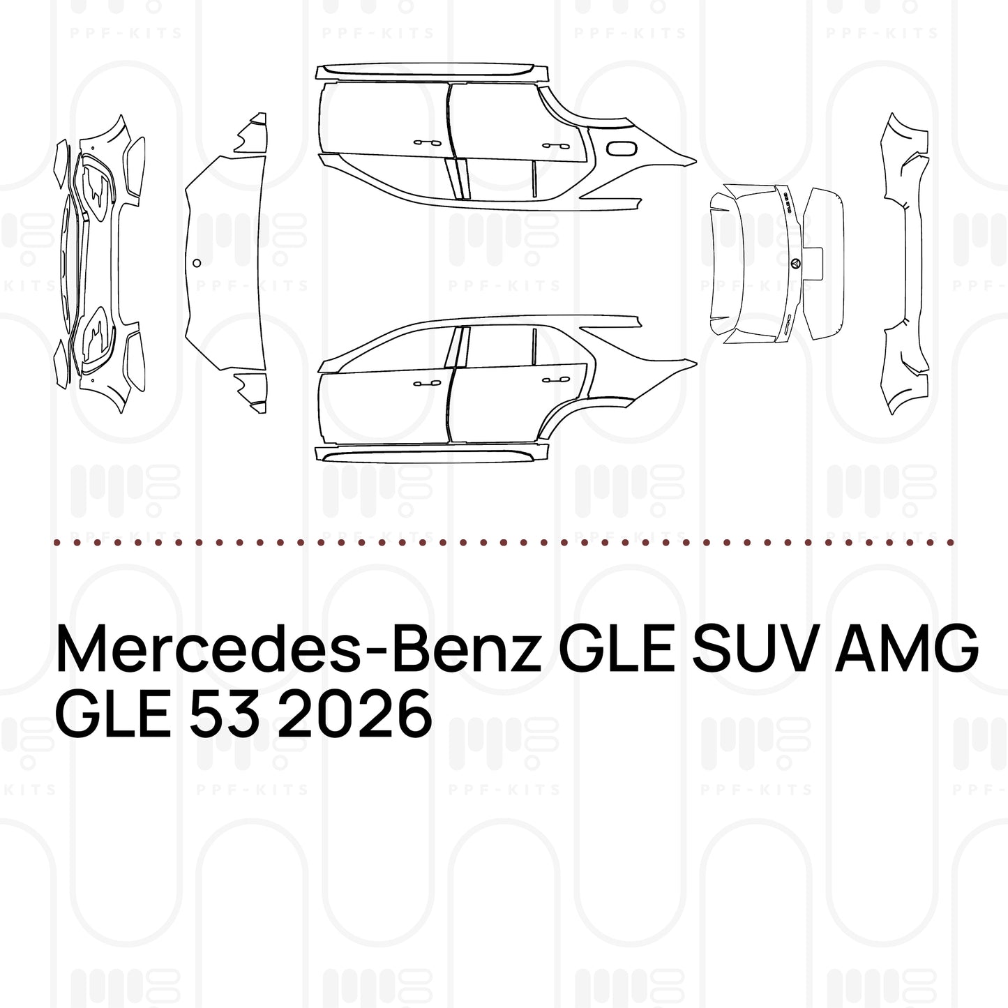 Voorgesneden PPF Mercedes-Benz GLE SUV AMG GLE 53 2026