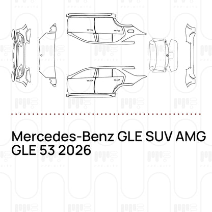 Voorgesneden PPF Mercedes-Benz GLE SUV AMG GLE 53 2026