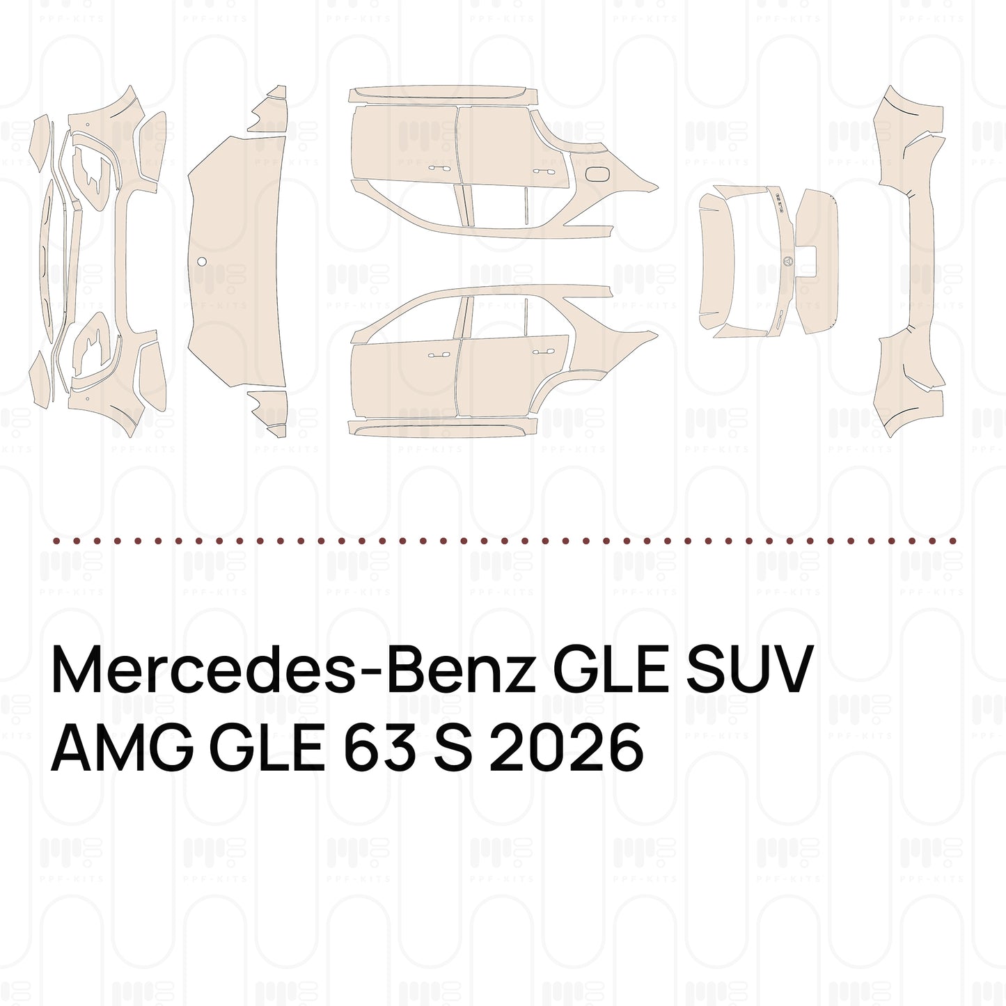 Voorgesneden PPF Mercedes-Benz GLE SUV AMG GLE 63 S 2026