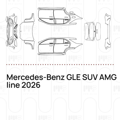 Voorgesneden PPF Mercedes-Benz GLE SUV AMG line 2026