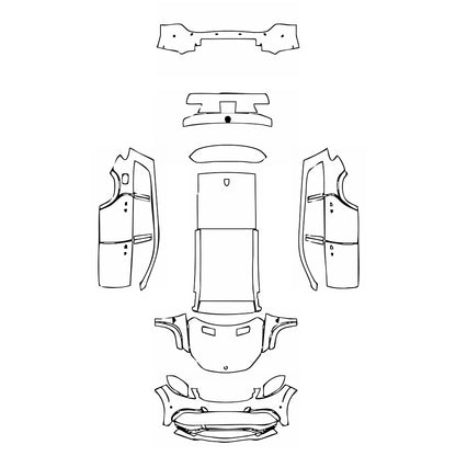 Pre-Cut PPF Mercedes-Benz GLS AMG GLS 63 2019 - PPF-Kits
