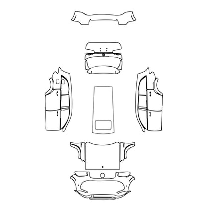 Pre-Cut PPF Mercedes-Benz GLS AMG GLS 63 2024 - PPF-Kits