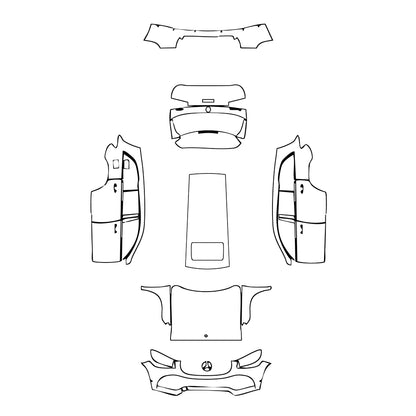Pre-Cut PPF Mercedes-Benz GLS Base 2020 - PPF-Kits