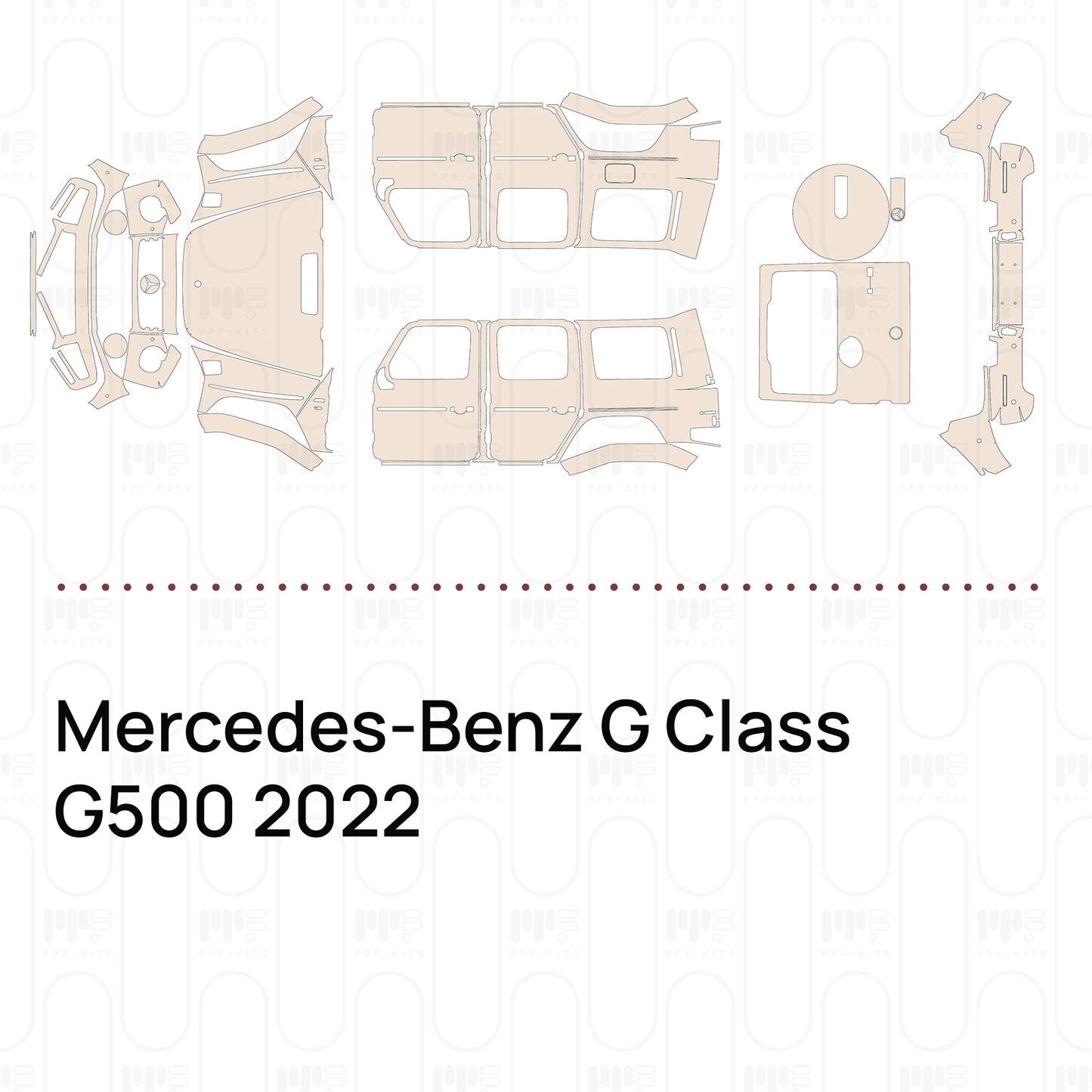Voorgesneden PPF Mercedes-Benz G Class G500 2022