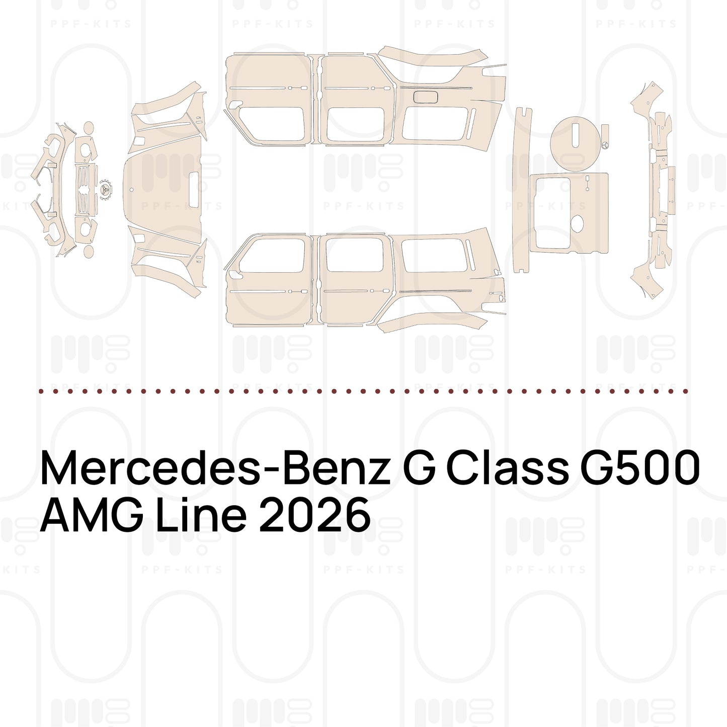Voorgesneden PPF Mercedes-Benz G Class G500 AMG Line 2026