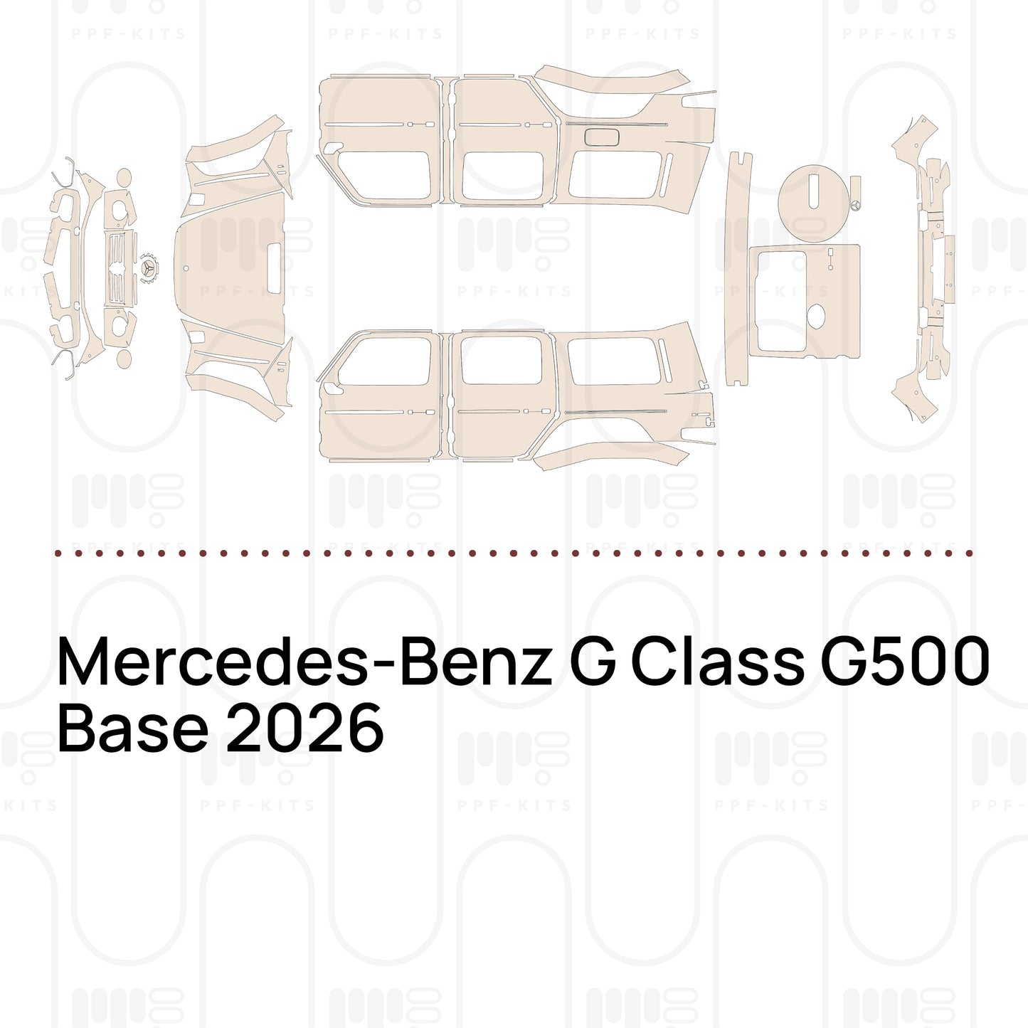 Voorgesneden PPF Mercedes-Benz G Class G500 Base 2026