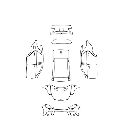 Pre-Cut PPF Mercedes-Benz ML 63 AMG 2014 - PPF-Kits