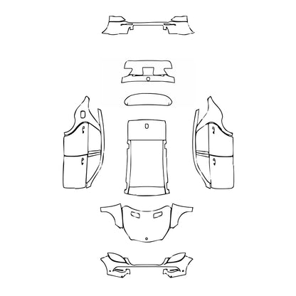 Pre-Cut PPF Mercedes-Benz ML Base 2015 - PPF-Kits