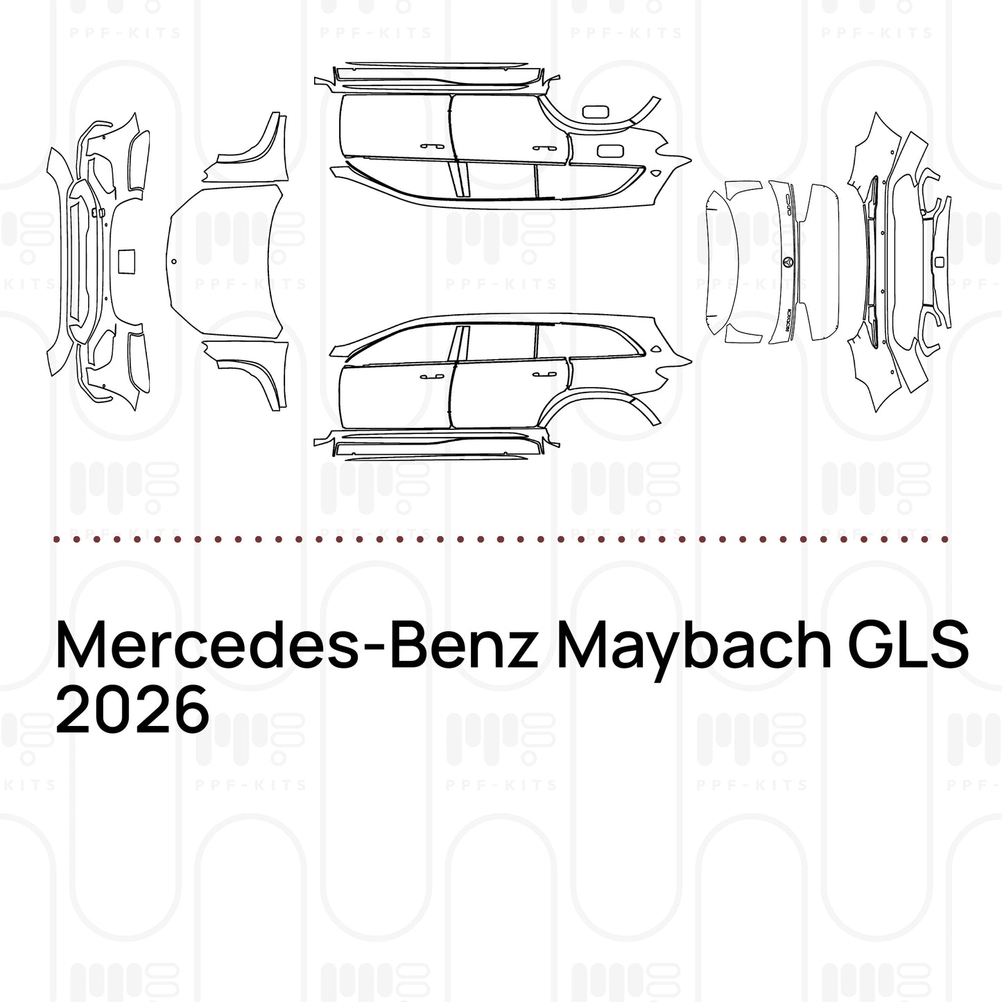 Voorgesneden PPF Mercedes-Benz Maybach GLS 2026