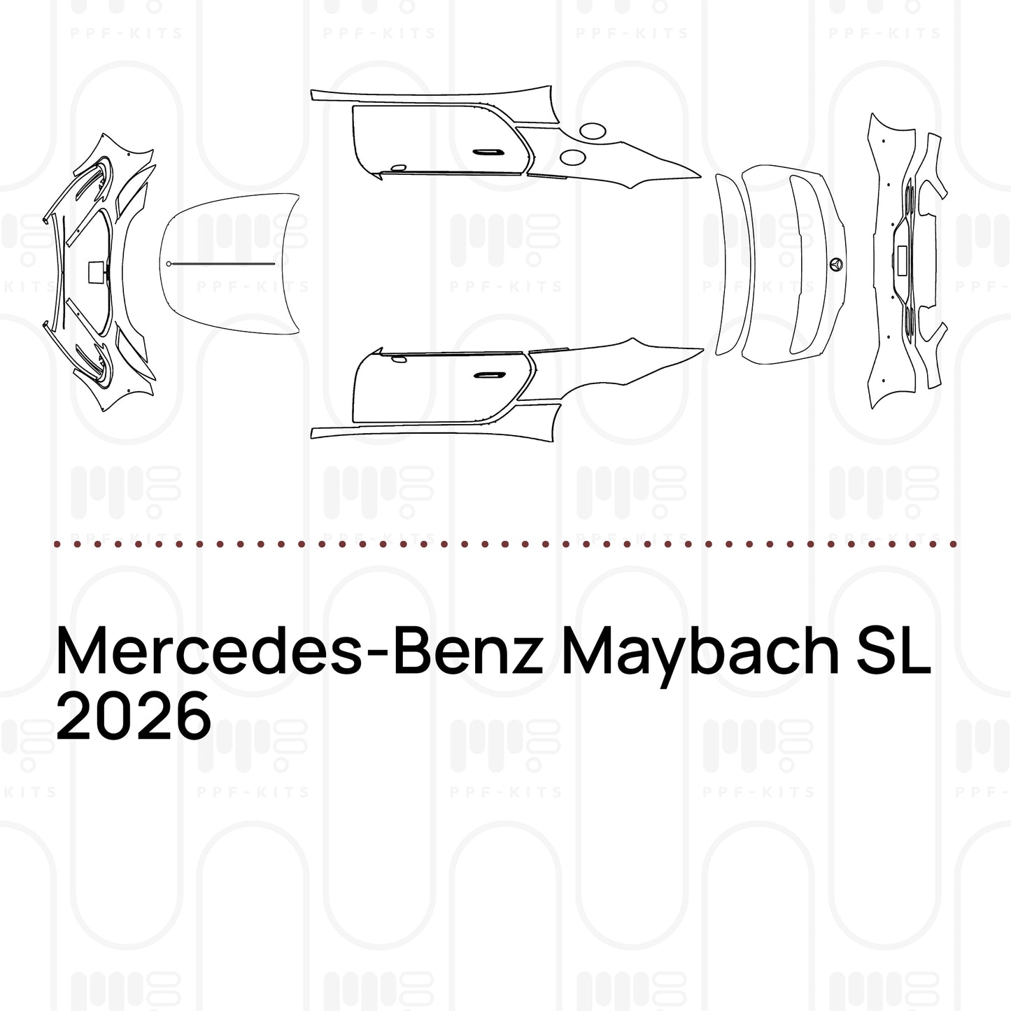 Voorgesneden PPF Mercedes-Benz Maybach SL 2026