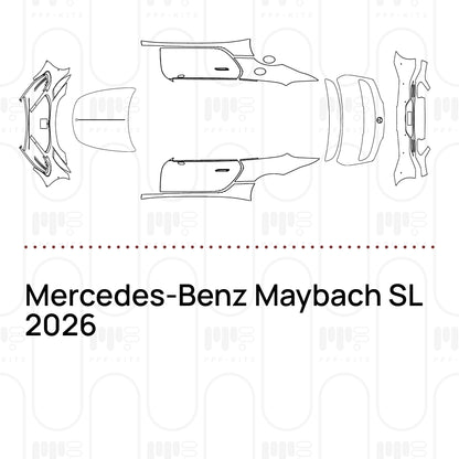 Voorgesneden PPF Mercedes-Benz Maybach SL 2026