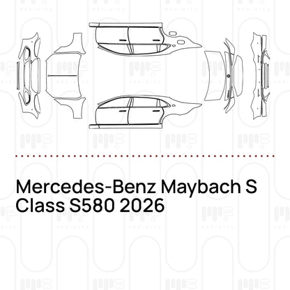 Voorgesneden PPF Mercedes-Benz Maybach S Class S580 2026