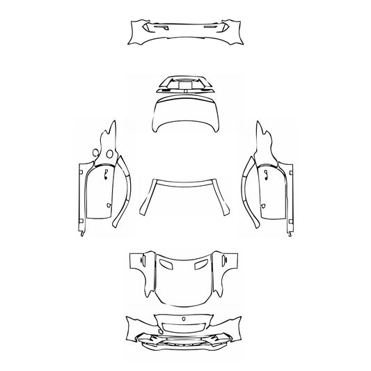 Pre-Cut PPF Mercedes-Benz SLC AMG 43 2016 - PPF-Kits