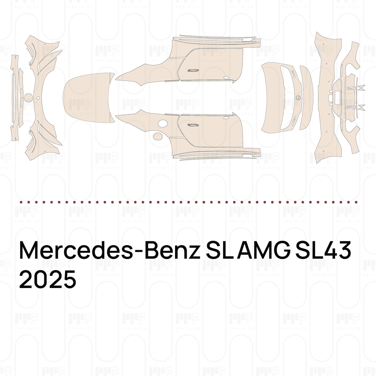 Voorgesneden PPF Mercedes-Benz SL AMG SL43 2025