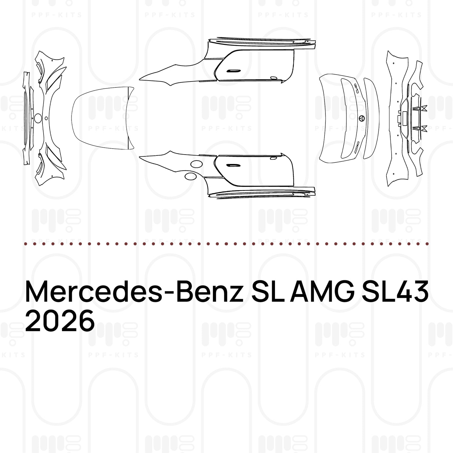 Voorgesneden PPF Mercedes-Benz SL AMG SL43 2026