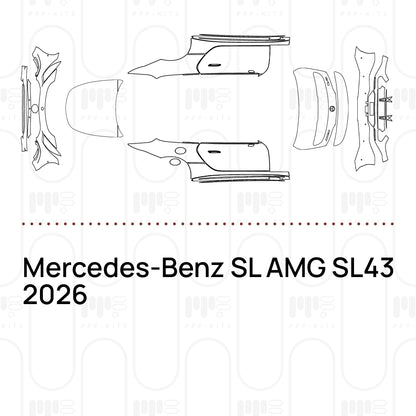 Voorgesneden PPF Mercedes-Benz SL AMG SL43 2026