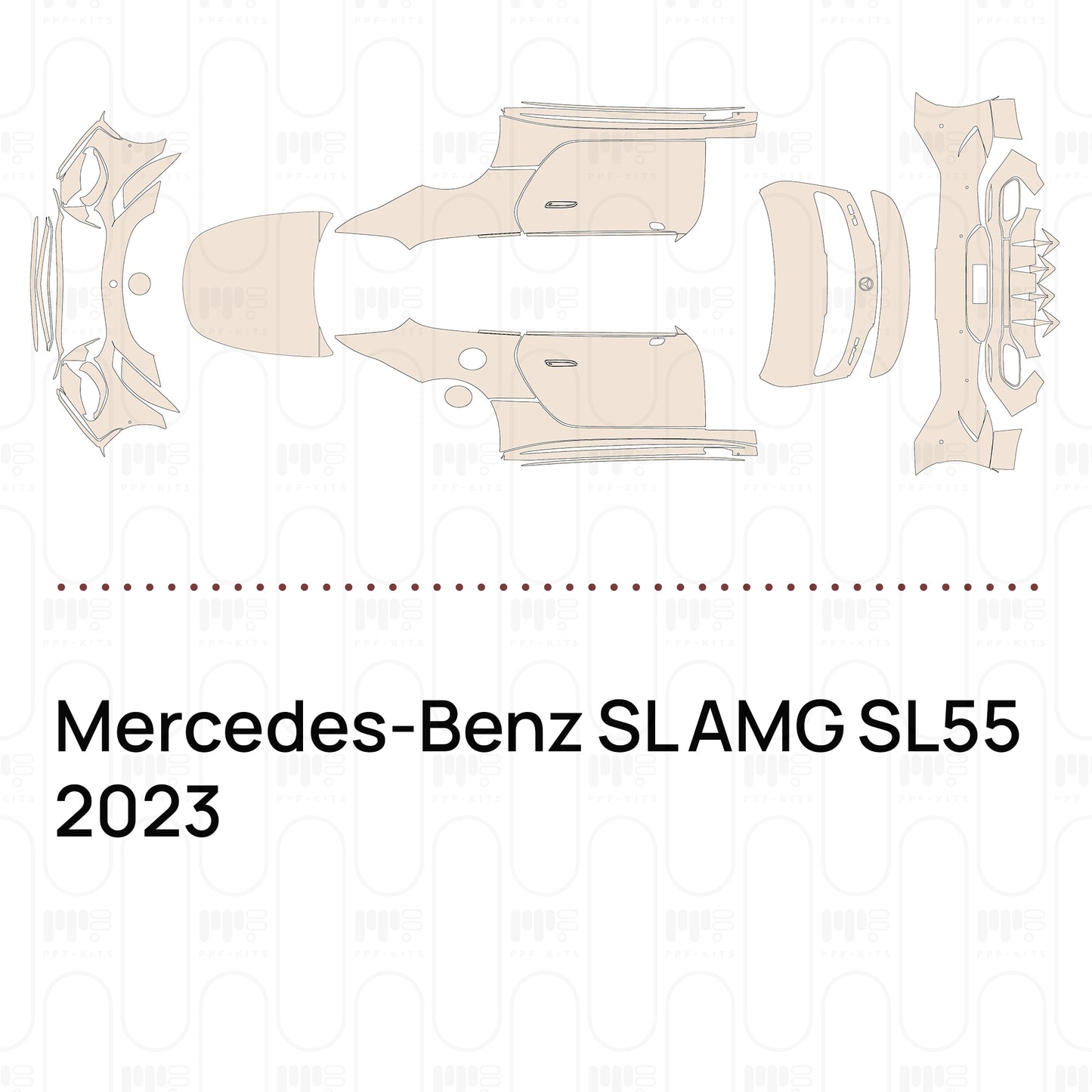 Voorgesneden PPF Mercedes-Benz SL AMG SL55 2023
