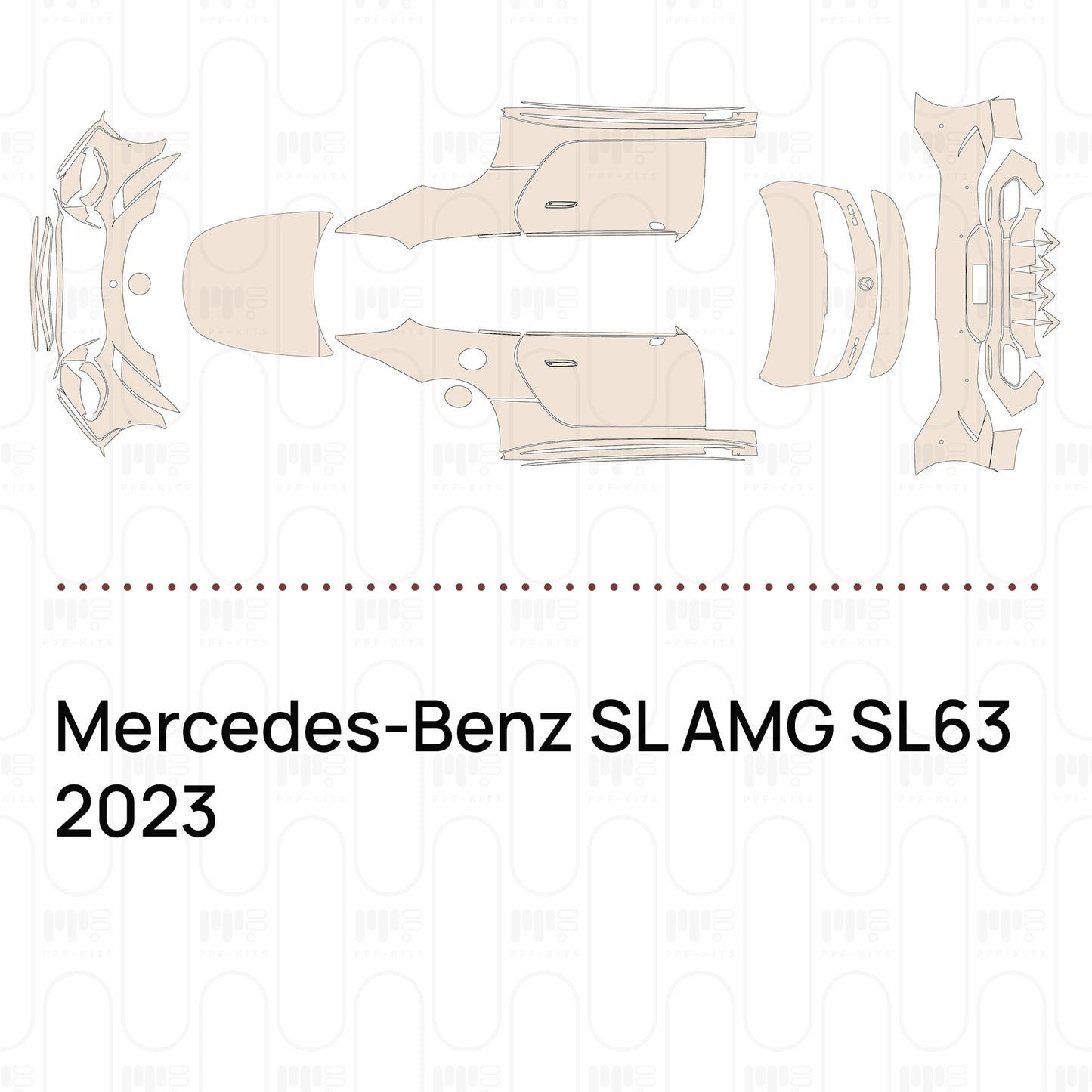 Voorgesneden PPF Mercedes-Benz SL AMG SL63 2023