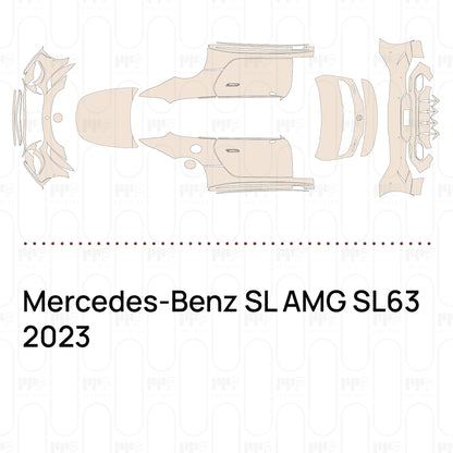 Voorgesneden PPF Mercedes-Benz SL AMG SL63 2023