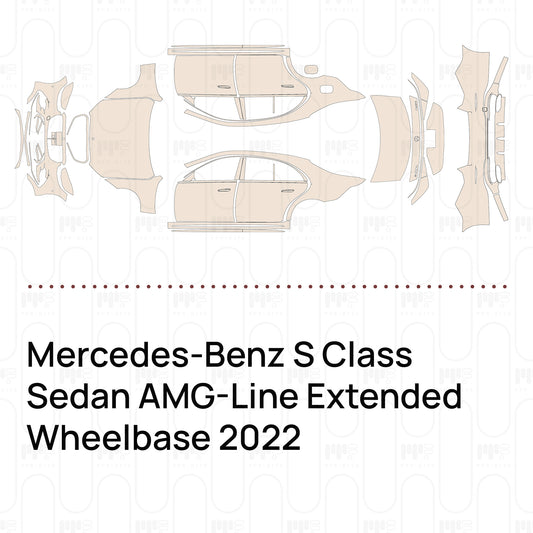 Voorgesneden PPF Mercedes-Benz S Class Sedan AMG-Line Extended Wheelbase 2022