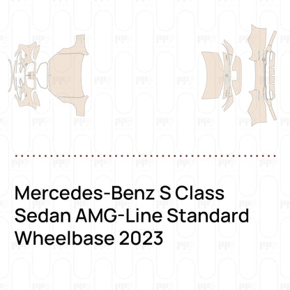 Voorgesneden PPF Mercedes-Benz S Class Sedan AMG-Line Standard Wheelbase 2023