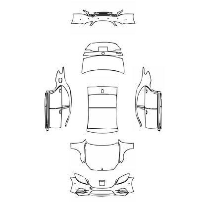 Pre-Cut PPF Mercedes-Benz S Class Sedan AMG Line Extended Wheelbase 2018 - PPF-Kits
