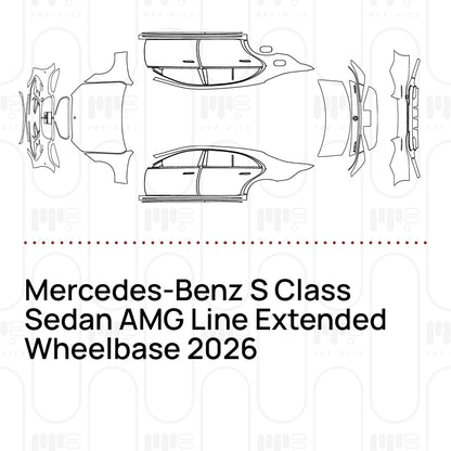 Voorgesneden PPF Mercedes-Benz S Class Sedan AMG Line Extended Wheelbase 2026