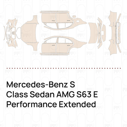 Voorgesneden PPF Mercedes-Benz S Class Sedan AMG S63 E Performance Extended Wheelbase 2026