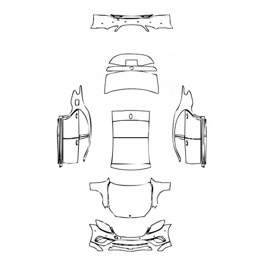 Pre-Cut PPF Mercedes-Benz S Class Sedan AMG S63 L 2017 - PPF-Kits