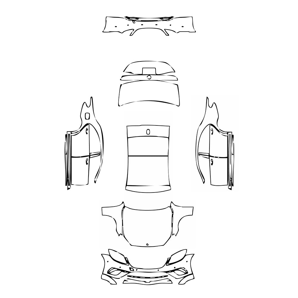 Pre-Cut PPF Mercedes-Benz S Class Sedan AMG S65 L 2016 - PPF-Kits