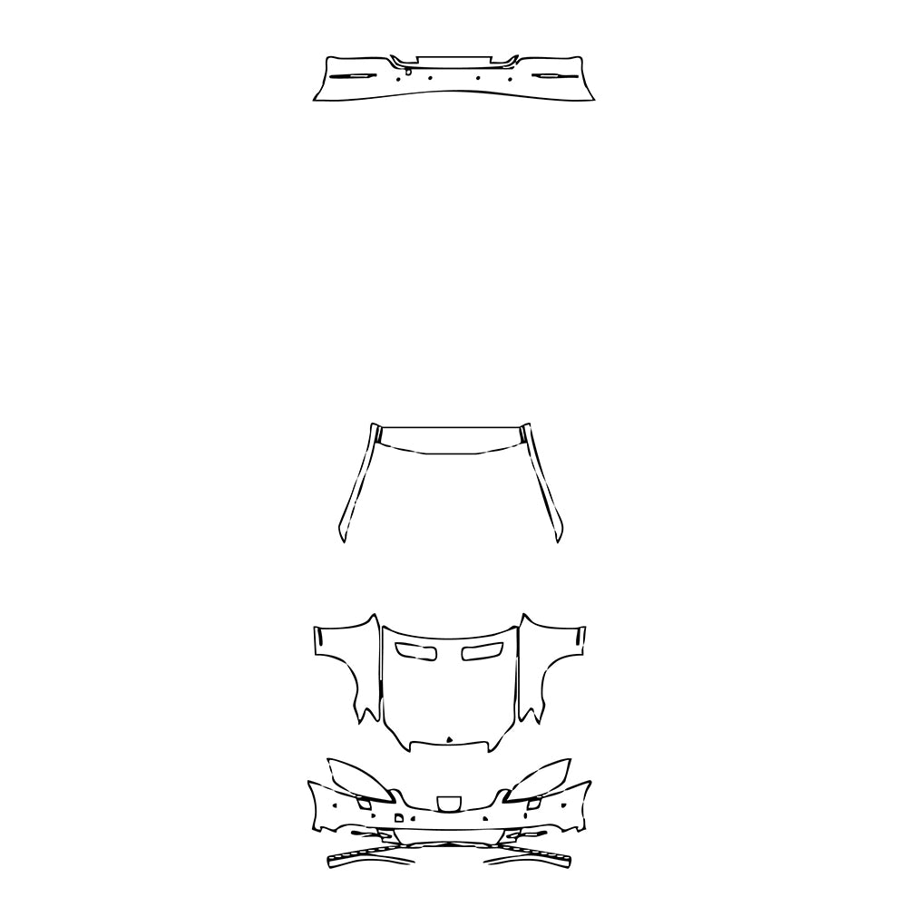 Pre-Cut PPF Mercedes-Benz S Class Sedan Base Extended Wheelbase 2010 - PPF-Kits