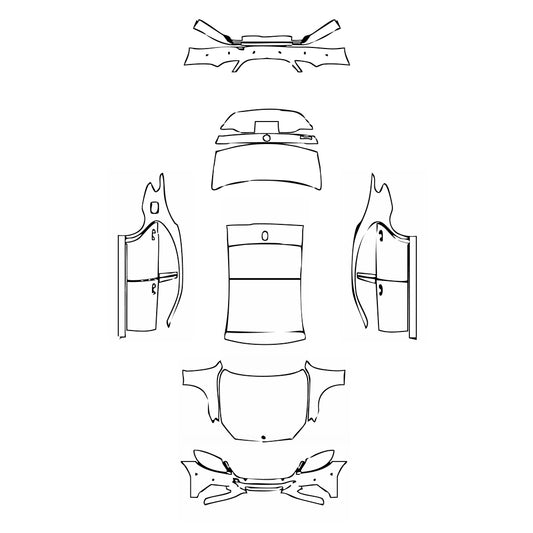 Pre-Cut PPF Mercedes-Benz S Class Sedan Base Extended Wheelbase 2016 - PPF-Kits