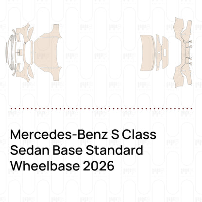 Voorgesneden PPF Mercedes-Benz S Class Sedan Base Standard Wheelbase 2026