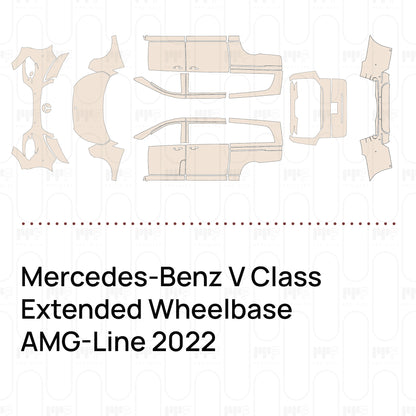 Voorgesneden PPF Mercedes-Benz V Class Extended Wheelbase AMG-Line 2022