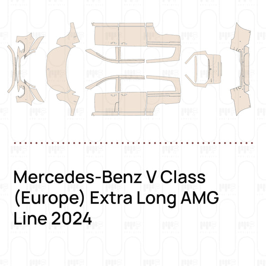 Voorgesneden PPF Mercedes-Benz V Class (Europe) Extra Long AMG Line 2024