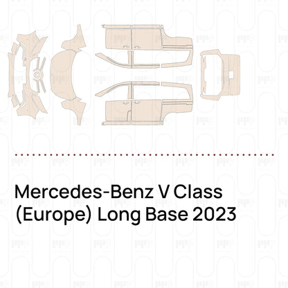 Voorgesneden PPF Mercedes-Benz V Class (Europe) Long Base 2023