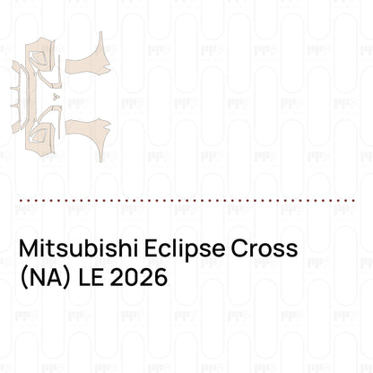 Voorgesneden PPF Mitsubishi Eclipse Cross (NA) LE 2026