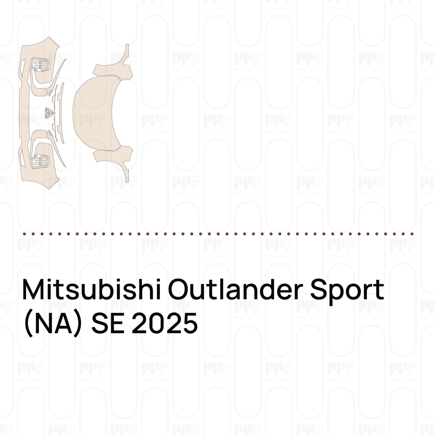 Voorgesneden PPF Mitsubishi Outlander Sport (NA) SE 2025
