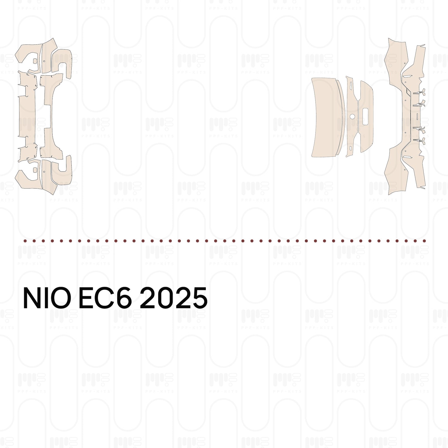 Voorgesneden PPF NIO EC6 2025