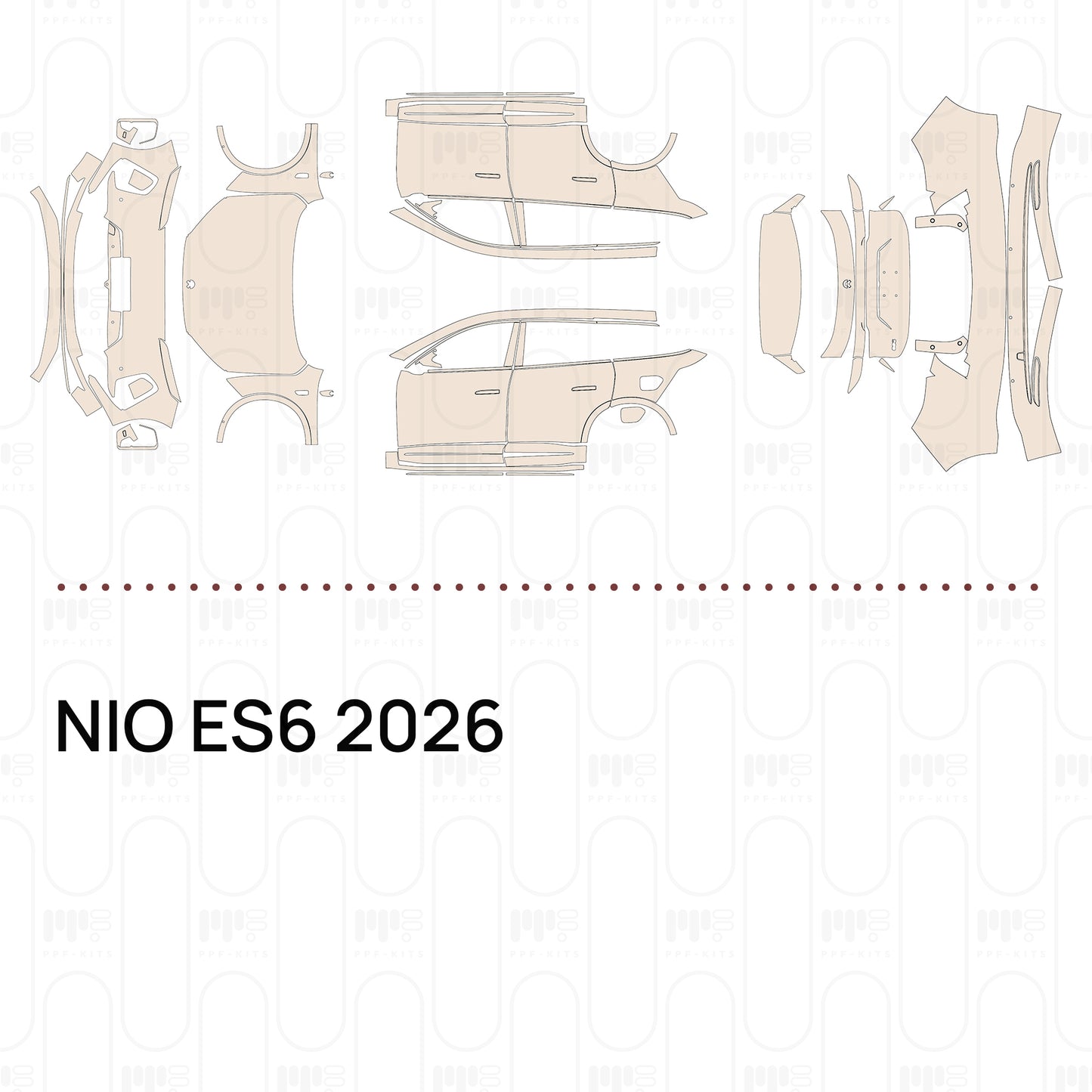 Voorgesneden PPF NIO ES6 2026