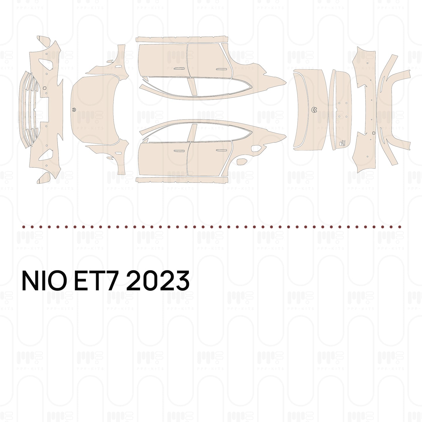 Voorgesneden PPF NIO ET7 2023