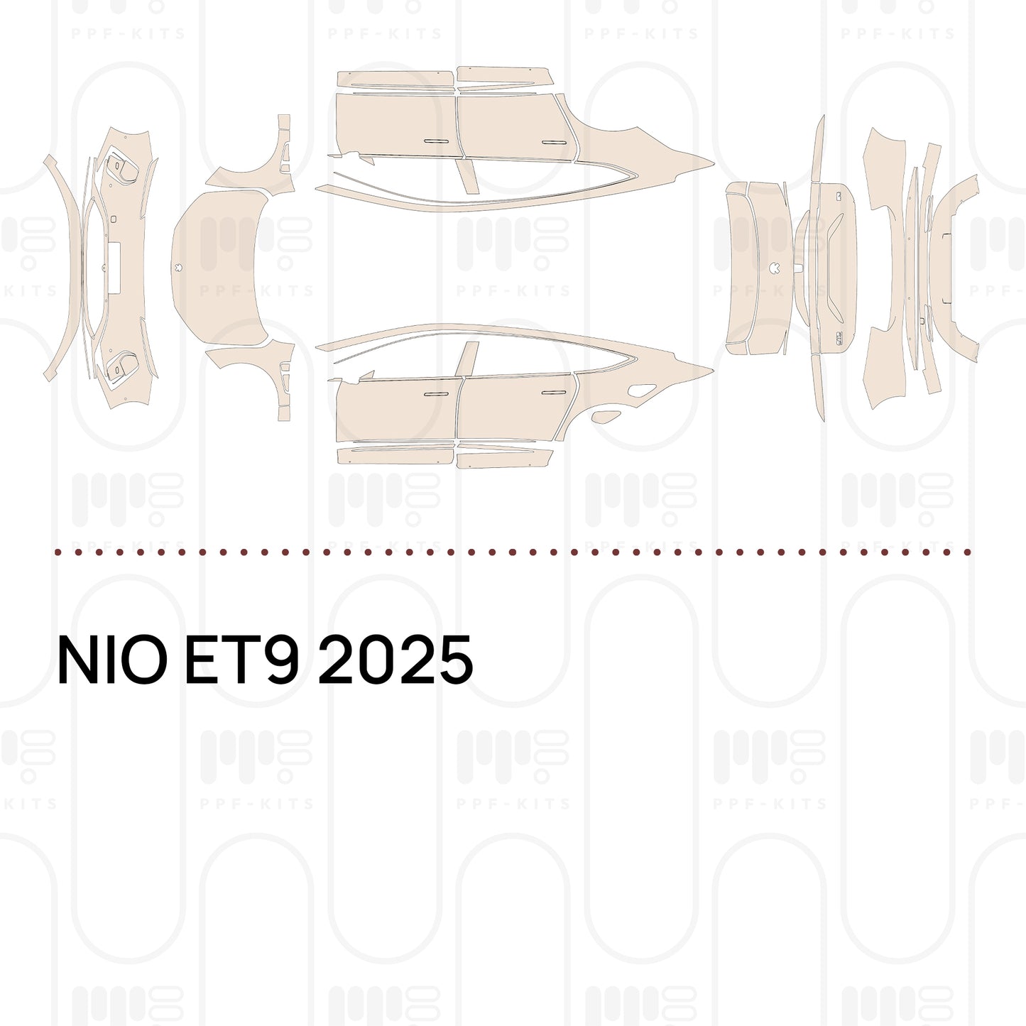 Voorgesneden PPF NIO ET9 2025